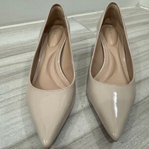 Kelly & Katie Beige Pointed-Toe Heels